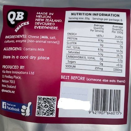 Crunchy Cheese Snack 120 gram Bag