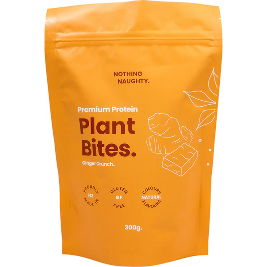 Nothing Naughty Plant Bites Ginger Crunch 300g