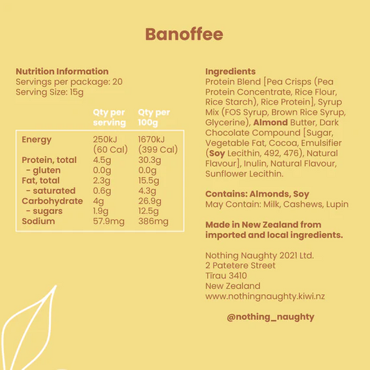 Nothing Naughty Plant Bites Banoffee 300g
