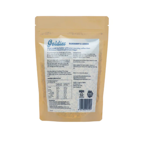Blueberry & Lemon Keto Porridge 280 gram Packet