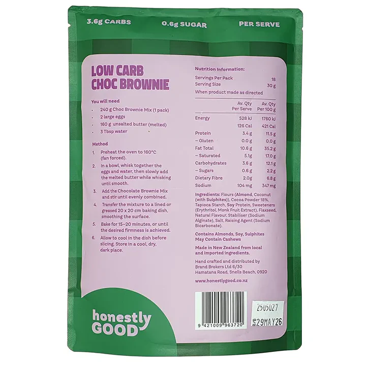 Honestly Good Keto Brownie Mix 240g