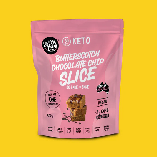 Get Ya Yum On Butterscotch Chocolate Chip Slice 65g