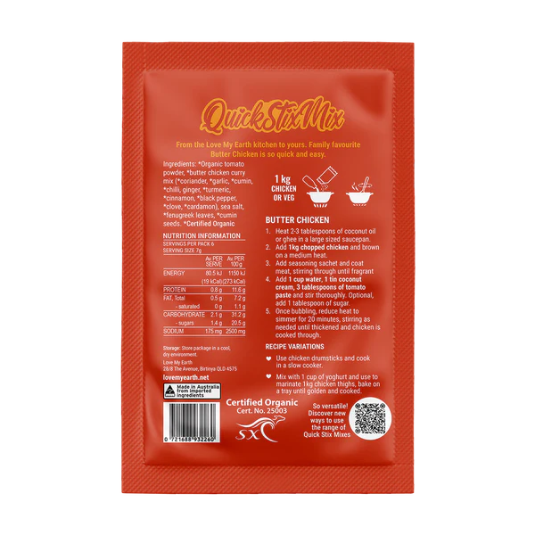 QuickStixMix Butter Chicken Recipe Base 45 gram