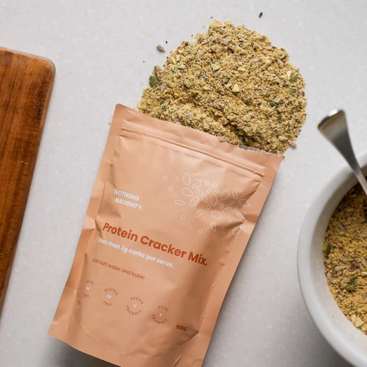 Nothing Naughty Protein Cracker Mix 500g