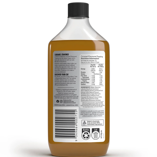 Lakanto Caramel Flavoured Topping