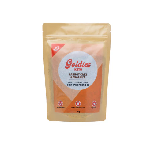 Carrot Cake & Walnut Keto Porridge 280 gram Packet