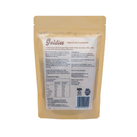 Chocolate & Almond Keto Porridge 280 gram Packet