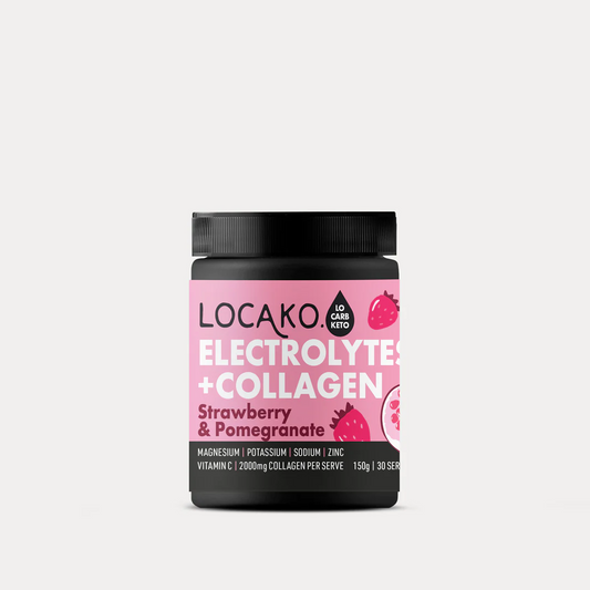 Locako Keto Electrolytes + Collagen Strawberry and Pomegranate