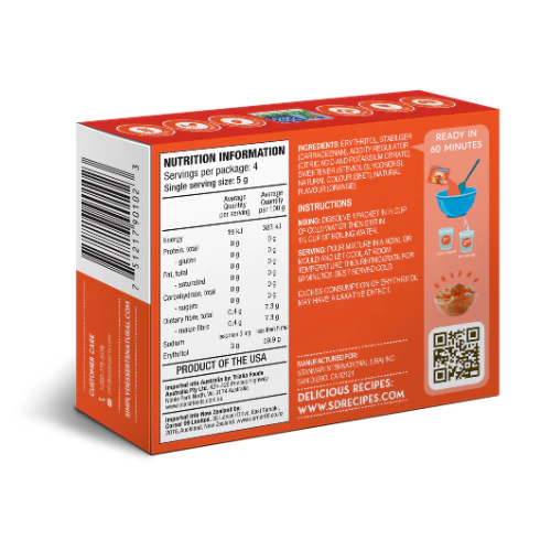 Simply Dessert's Sugar Free Orange Jelly