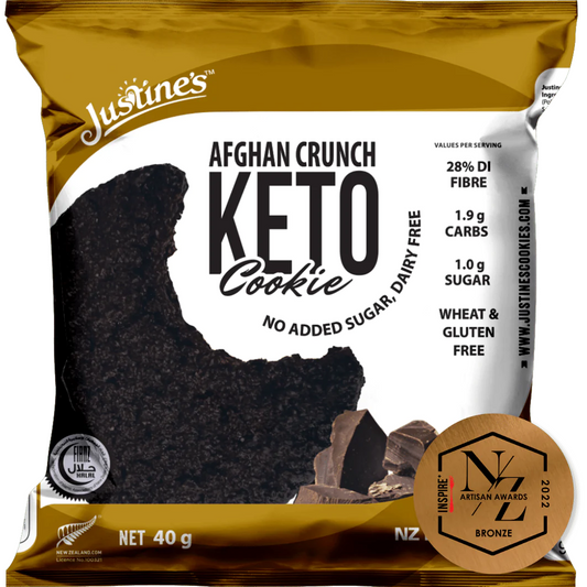 Justine's Keto Afghan Crunch Cookie 40g