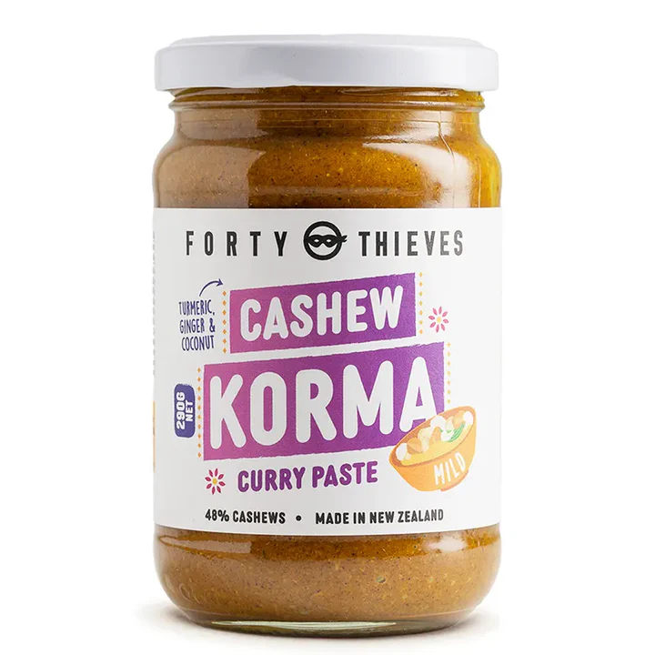 Forty Thieves Cashew Korma Curry Paste – 290g