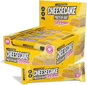 Muscle Nation Cheese Cake Zesty Lemon Protein Bar