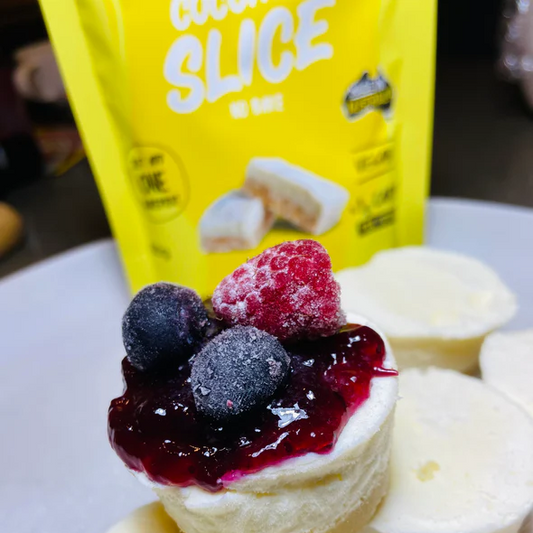 Get Ya Yum On Rich Lemon Coconut Slice 60g - NO BAKE