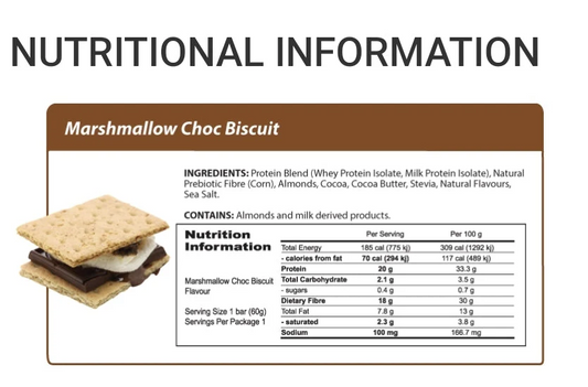 Smart Protein Bar Marshmallow Chocolate Biscuit