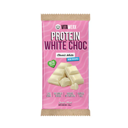 Vitawerx NEW FORMULA White Chocolate 100gm Block