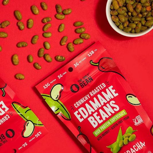 THE ONLY BEAN - CRUNCHY ROASTED EDAMAME BEANS (SRIRACHA)