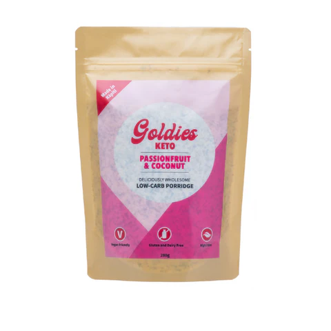 Passionfruit & Coconut Keto Porridge 280 gram Packet
