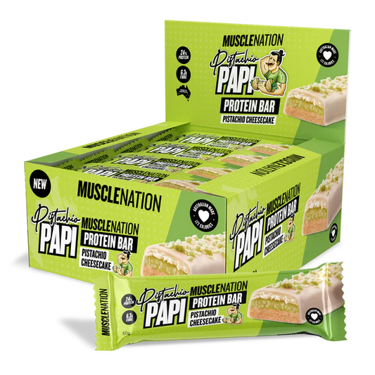 Muscle Nation Cheese Cake Pistachio Protein Bar