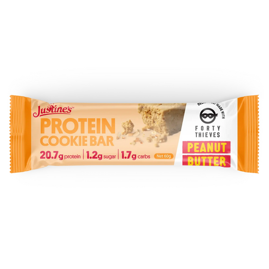 Justine's Protein Cookie Bar Forty Thieves Peanut Butter 60g