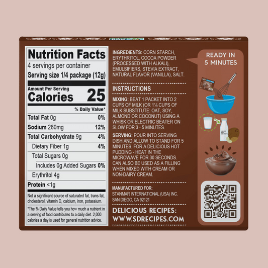 Simply Delish Chocolate Instant Pudding