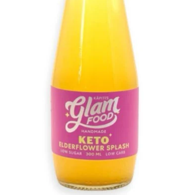 Glam Food Keto Elderflower Splash 300ml