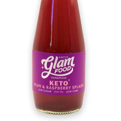 Glam Food Keto Plum & Raspberry Splash 300ml