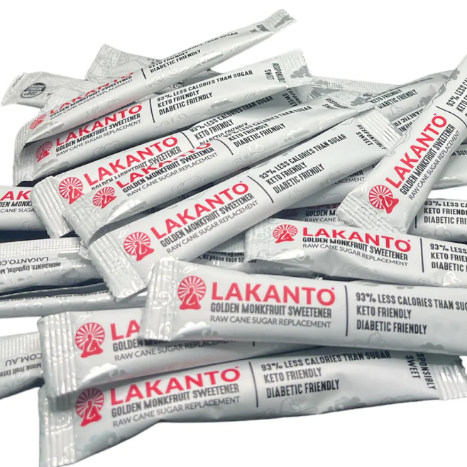 Lakanto Classic Monkfruit 1:1 White Sugar Substitute Sticks x 10