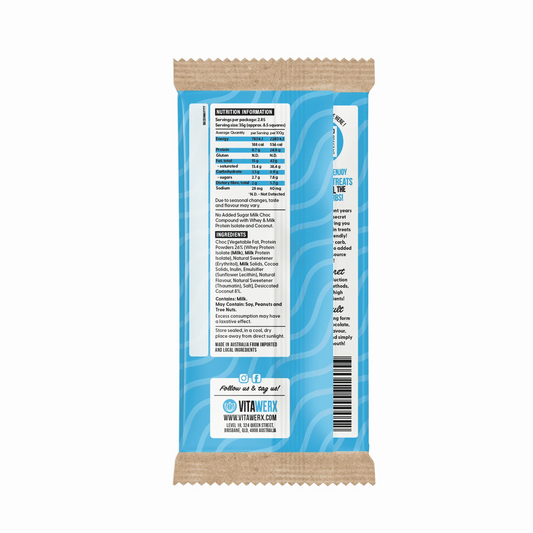 Vitawerx NEW FORMULA Milk Chocolate Coconut Rough 100gm