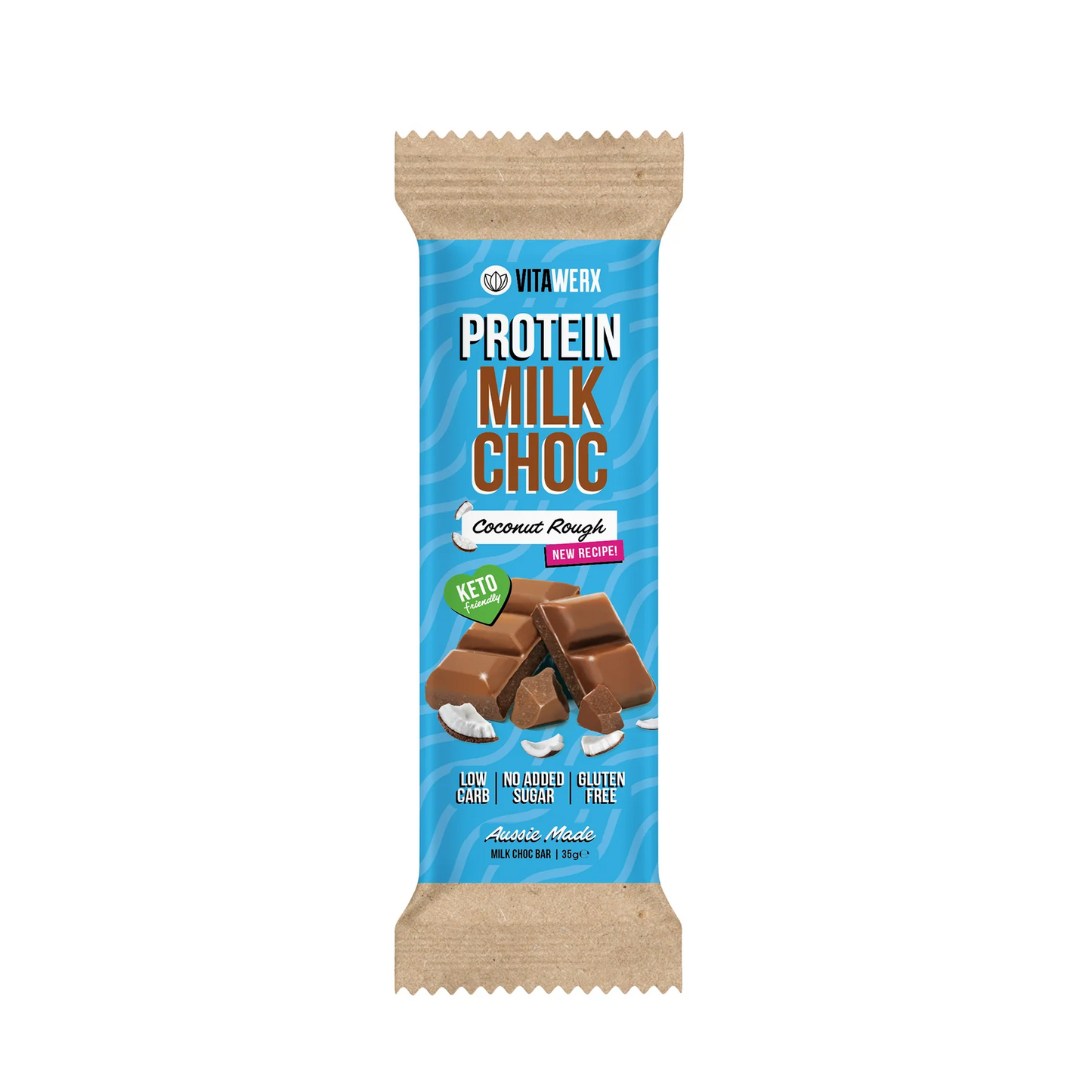 Vitawerx NEW FORMULA Milk Chocolate Coconut Rough 35gm