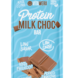 Vitawerx NEW FORMULA Milk Choc Bar 100gm