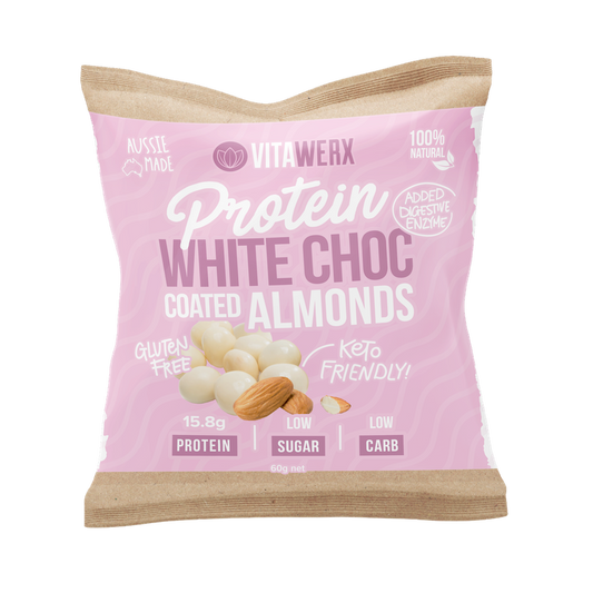 Vitawerx White Choc Coated Almond Nuts