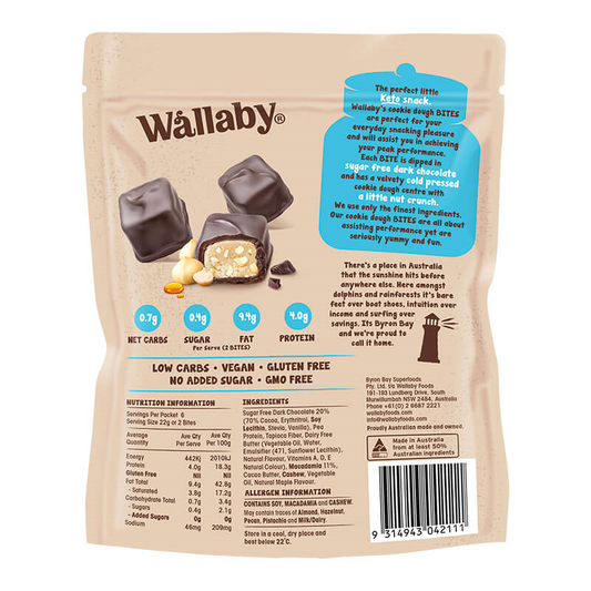 Wallaby Cookie Dough Bites Chocolate Macadamia