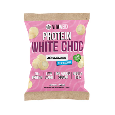 Vitawerx White Chocolate Coated Macadamias Nuts