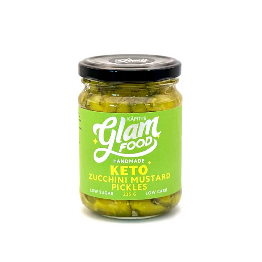 Glam Food Keto Zucchini Mustard Pickles 235gm