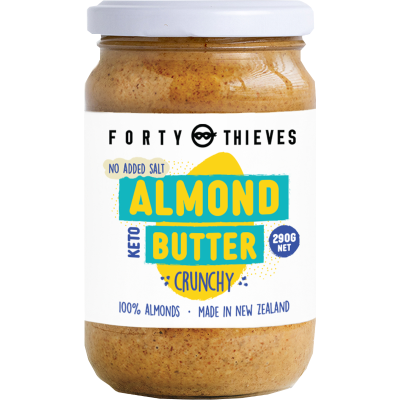 Forty Thieves Almond Butter Crunchy – 290g