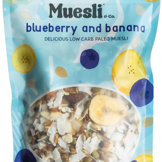 Muesli & C0. Blueberry and Banana Low Carb Paleo Muesli 350g