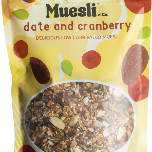 Muesli & C0. Date and Cranberry Low Carb Paleo Muesli 350g
