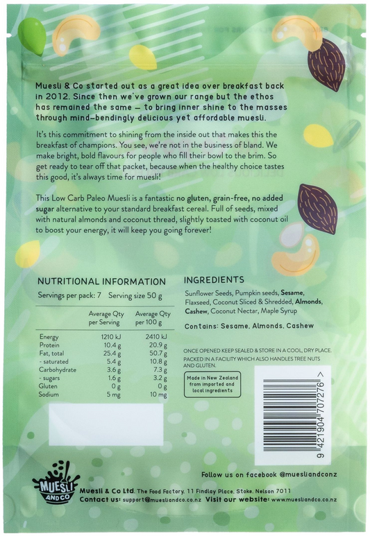 Muesli & C0. Keto Power Low Carb Paleo Muesli 350g
