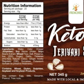 Frenchies Keto Teriyaki Sauce