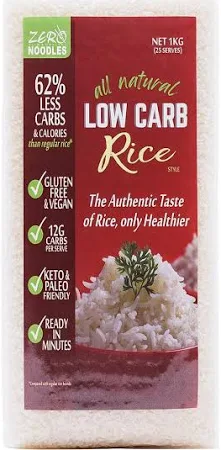 ZERO NOODLES Low Carb Rice 160 gram packet