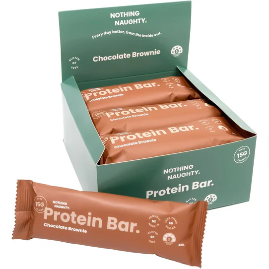Box of 12 Nothing Naughty Chocolate Brownie Protein Bars