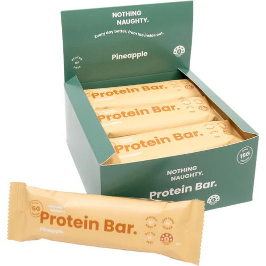 Box of 12 Nothing Naughty Pineapple Protein Bars