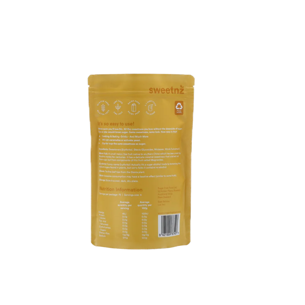 SweetNZ Premium Golden Brown 300 gram (New Formula)