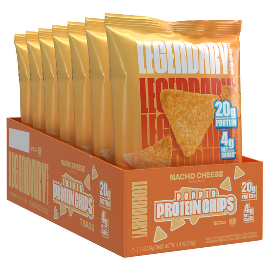 Legendary Protein Chips Nacho Cheese Box of 7
