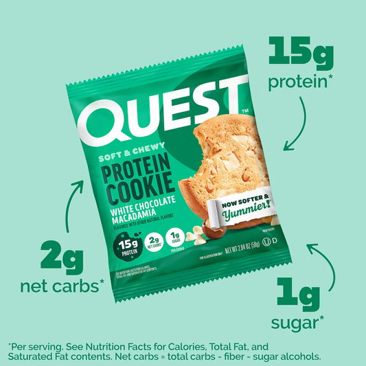 Quest Protein Cookie White Chocolate Macadamia