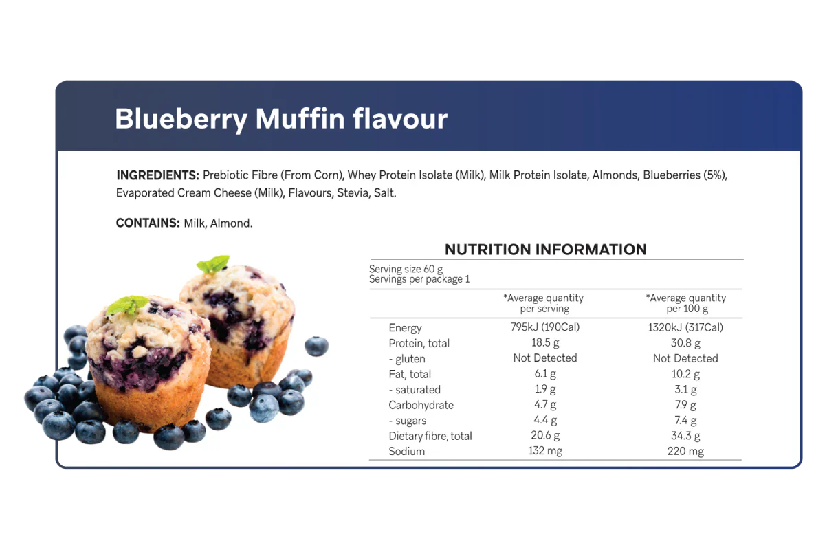 Smart Protein Bar Blueberry Muffin