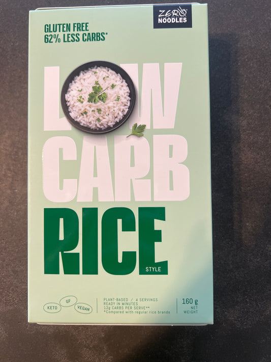 ZERO NOODLES Low Carb Rice 160 gram packet
