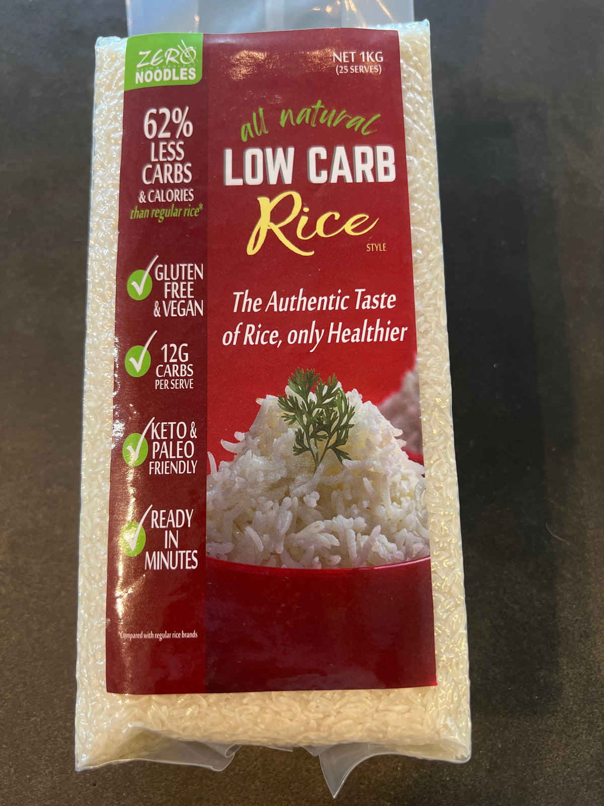 ZERO NOODLES Low Carb Rice 1 KG Packet