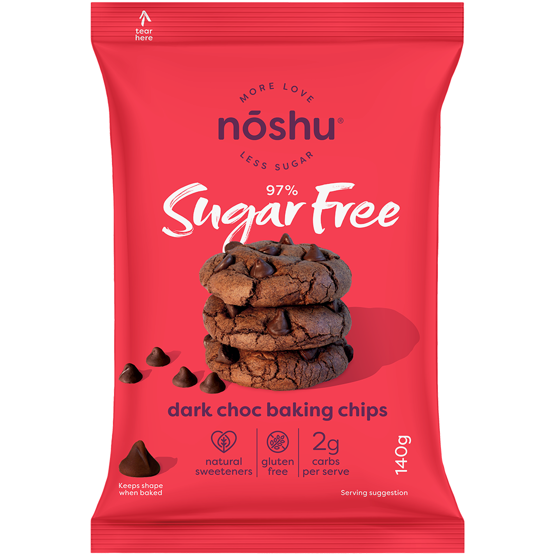 Noshu Dark Chocolate Baking Chips 140g