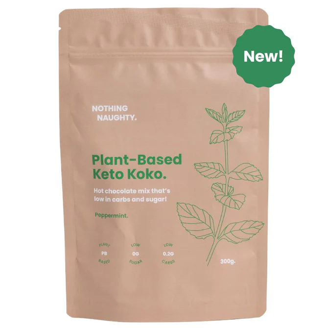 Keto Koko Low Carb Plant Based Peppermint Hot Chocolate